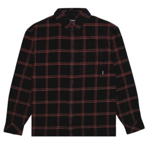 Afends Terror Flannel Shirt - Black Check