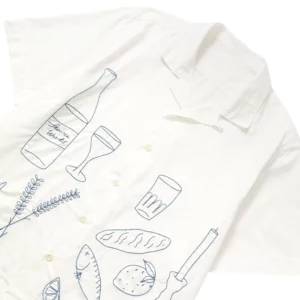 Service Works Light Twill Picnic Short Sleeve Shirt - Off White