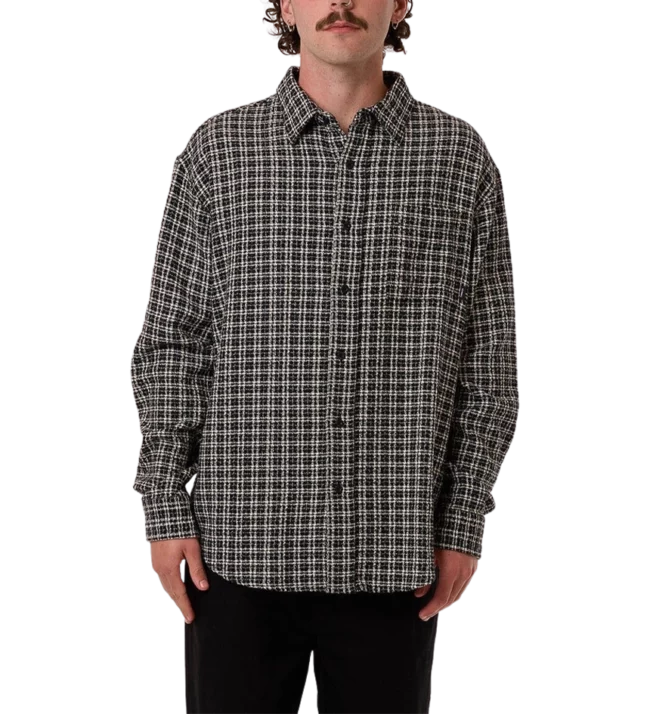 Thrills Hazed Long Sleeve - Black