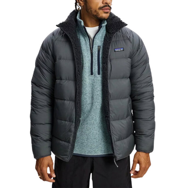 Patagonia M's Reversible Silent Down Jacket - Forge Grey