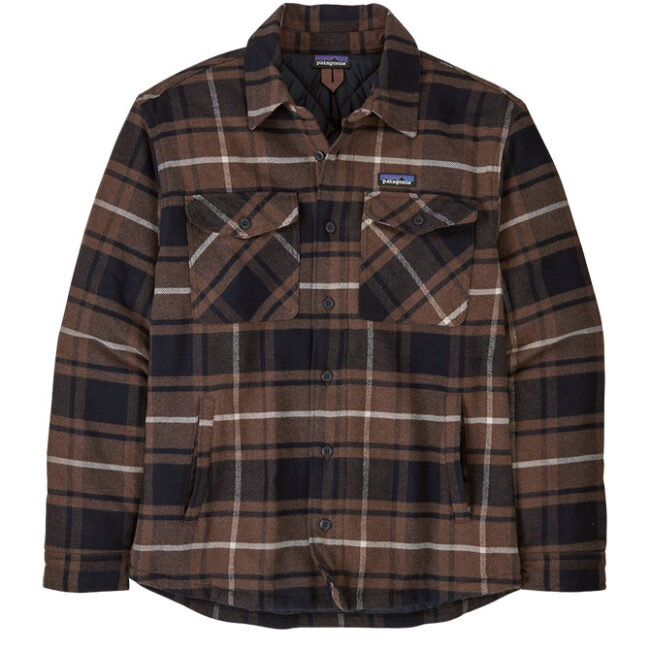 Patagonia M's LW Insulated Fjord Flannel Shirt - Molasses Brown