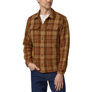 Patagonia M's Fjord Loft Shirt - Forested: Nest Brown