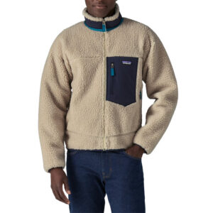 Patagonia M's Classic Retro-X Jacket - Natural w/Smolder Blue