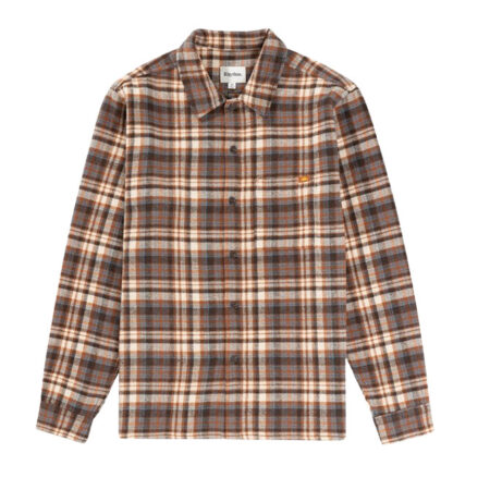 Rhythm Albert Check LS Shirt - Almond