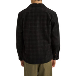 Rhythm Cord Check Overshirt - Black