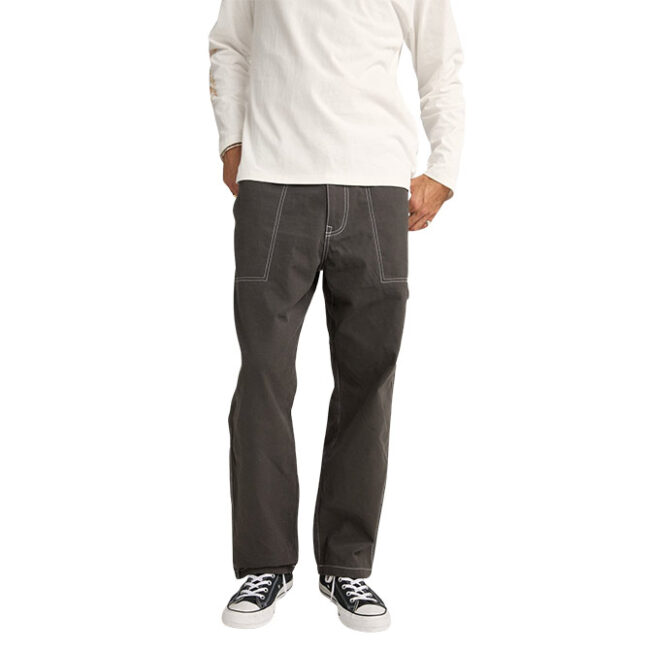 Rhythm Contrast Stitch Carpenter Pant - Black
