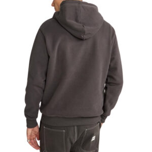 Rhythm Contrast Stitch Hood - Charcoal