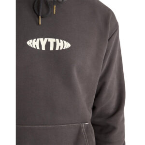 Rhythm Contrast Stitch Hood - Charcoal