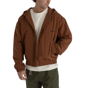 Rhythm Hooded Work Jacket - Vintage Brown