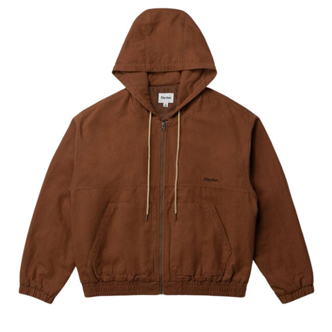 Rhythm Hooded Work Jacket - Vintage Brown