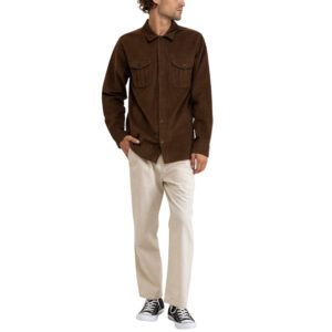 Rhythm Corduroy LS Shirt - Rust