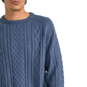 Rhythm Mohair Fishermans Knit - Slate
