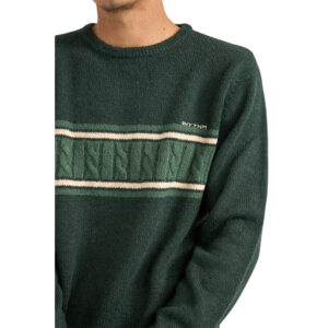Rhythm Mohair Stripe Knit - Dark Green