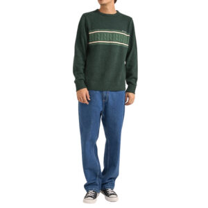 Rhythm Mohair Stripe Knit - Dark Green