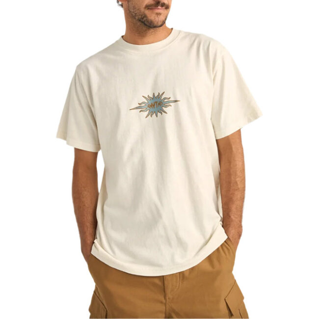 Rhythm Flame Printed Vintage SS Tee - White