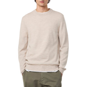 NN07 Ted 6605 Wool Sweater - Light Khaki Melange