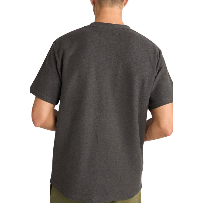 Rhythm Terry Contrast Stitch SS Tee - Black