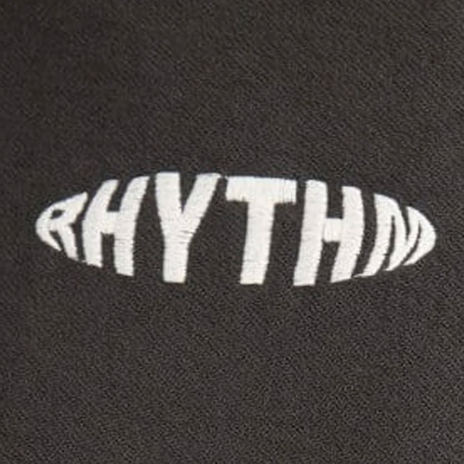 Rhythm Terry Contrast Stitch SS Tee - Black