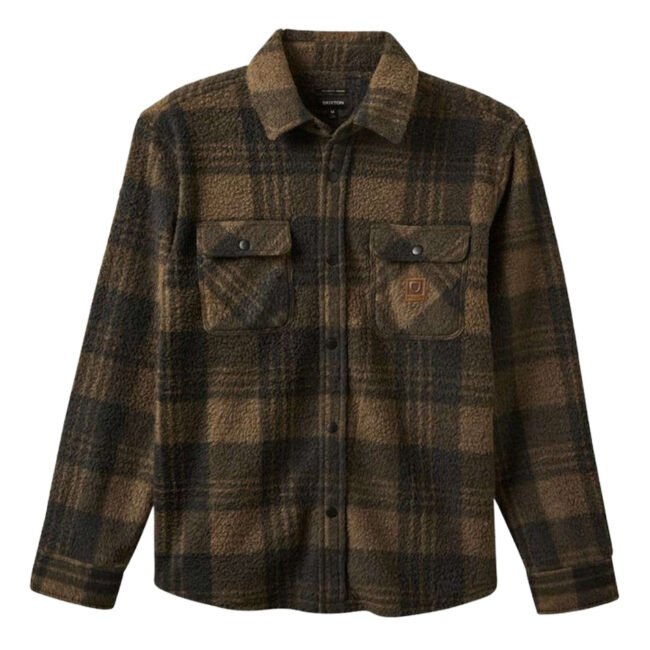 Brixton Bowery WB Arctic Stretch Fleece - Burro Brown/Black Plaid