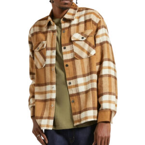 Brixton Selden Soft Brushed Flannel - Tan/Bison