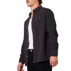 Rollas Men At Work Cord Shirt - Black