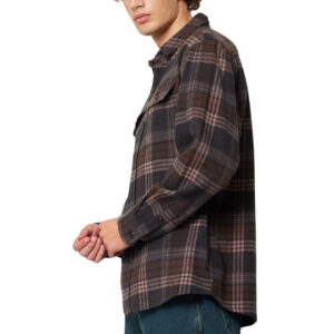 Rollas Trailer Check Shirt - Brown Check