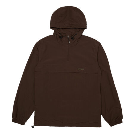 Afends System Recycled Water Resistant Spray Anorak - Coffee