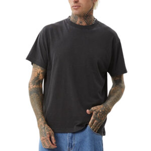 Afends Genesis Heavyweight Boxy Tee - Stone Black