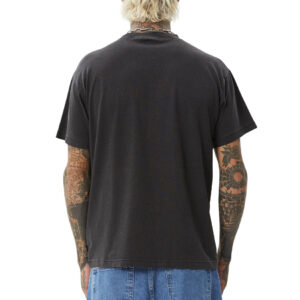 Afends Genesis Heavyweight Boxy Tee - Stone Black