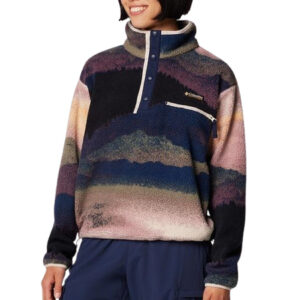 Columbia M Helvetia II Printed Half Snap Fleece - Collegiate Navy