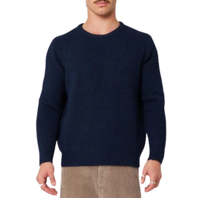 Rollas Teddy Crew Knit - Navy