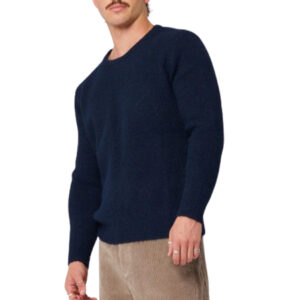 Rollas Teddy Crew Knit - Navy