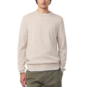 NN07 Ted 6605 Wool Sweater - Light Khaki Melange