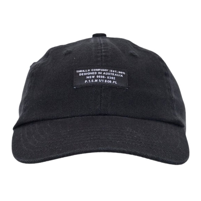 Thrills Issued 6 Panel Cap - Black