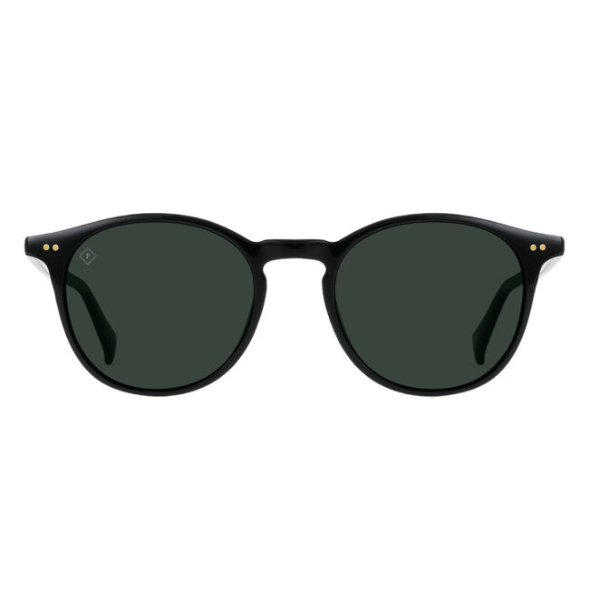 Raen Basq 50 - Recycled Black/Green Polarized