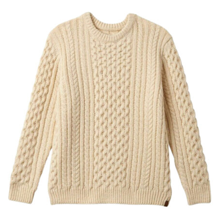Brixton Classic Fisherman's Sweater - Oatmeal