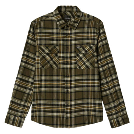 Brixton Bowery Flannel - Ivy Green/Olive Surplus/Black