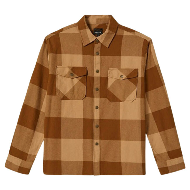 Brixton Selden Flannel - Washed Copper/Curry Buffalo (Updating)