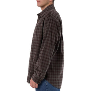 Thrills Union Cord Check Shirt Long Sleeve Shirt - Charcoal Rose