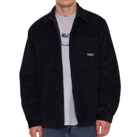 Thrills Connected Overshirt - Black