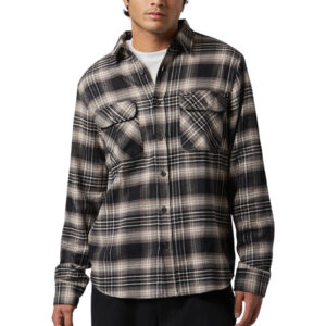Brixton Bowery Flannel - Black/Charcoal/Beige