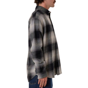 Thrills Barrio Long Sleeve Flannel Shirt - Black