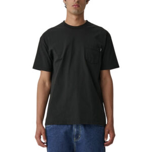 S/Double Pocket S/S Tee - Washed Black