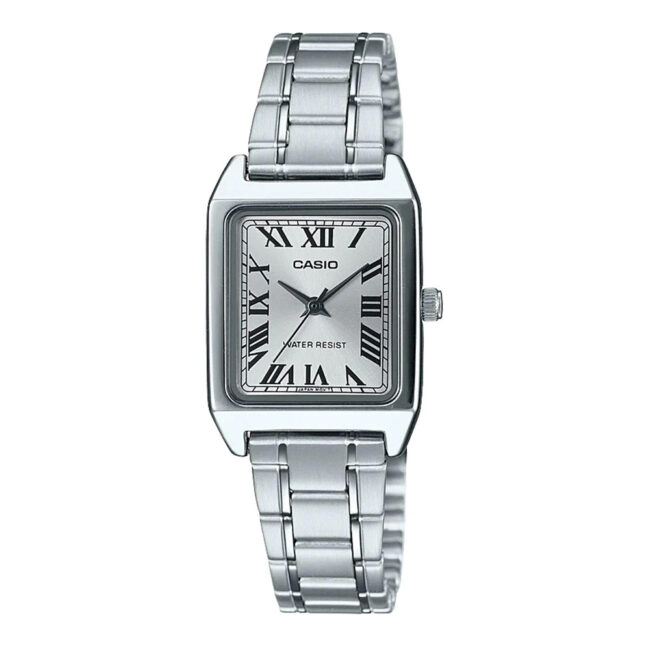 Casio LTPV007D-7B Analogue Watch - Stainless Steel/Silver Face