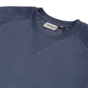 Carhartt Chase Sweat - Dusky Blue/Gold