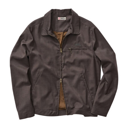 S/Double Gaberdine Zip Jacket - Brown