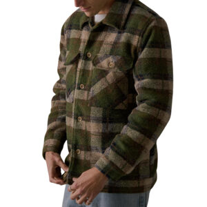McTavish Wool Blanket Jacket - Green Multi