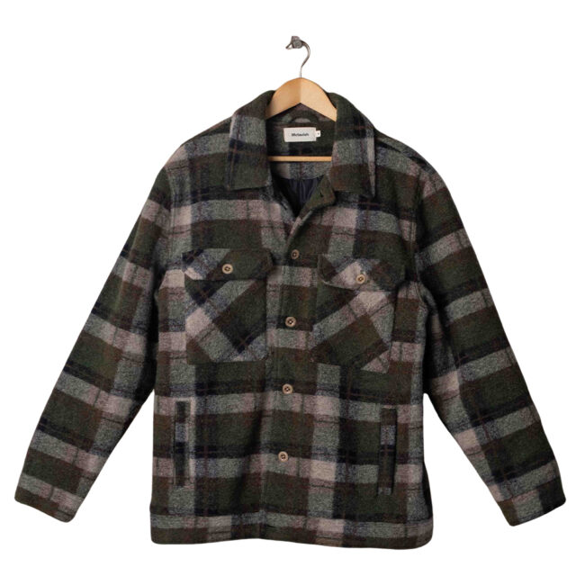 McTavish Wool Blanket Jacket - Green Multi
