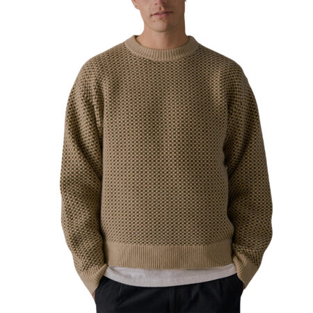 McTavish Merino Cable Knit - Brown Multi