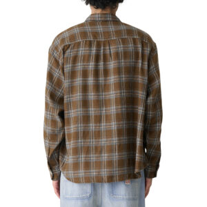 S/Double Duty Plaid L/S Shirt - Brown